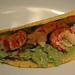 Guacamole shrimp tacos